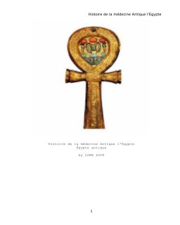Histoire de la médecine Antique l'Egypte book cover