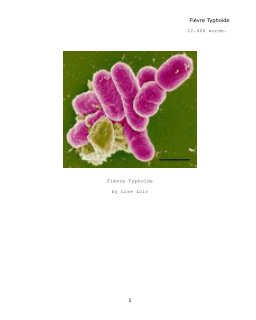 Histoire de la médecine la Fièvre Typhoïde book cover