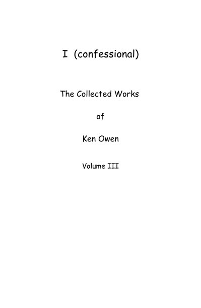 View I (confessional) by Ken Owen