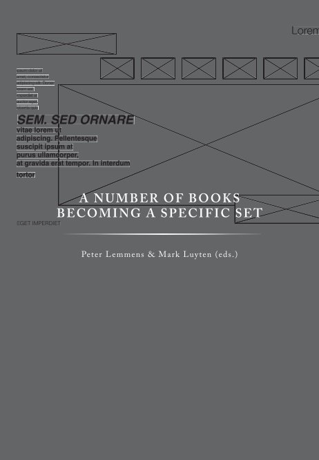 View A number of books becoming a specific set (Jan 2015) by Peter Lemmens & Mark Luyten (eds.)