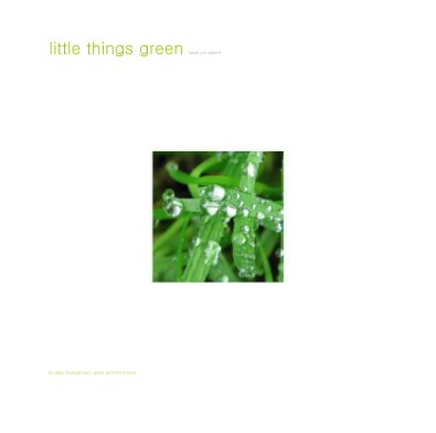 little things green save our planet book cover