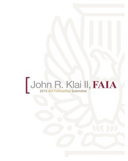 AIA Fellowship Submittal - Klai book cover