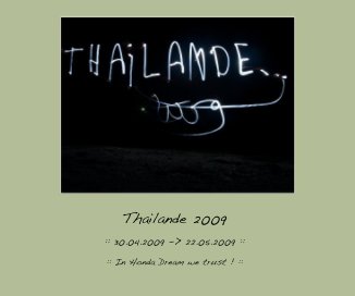 Thailande 2009 book cover