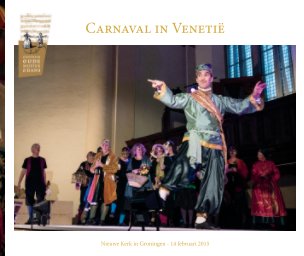 Carnaval in Venetië - softcover book cover