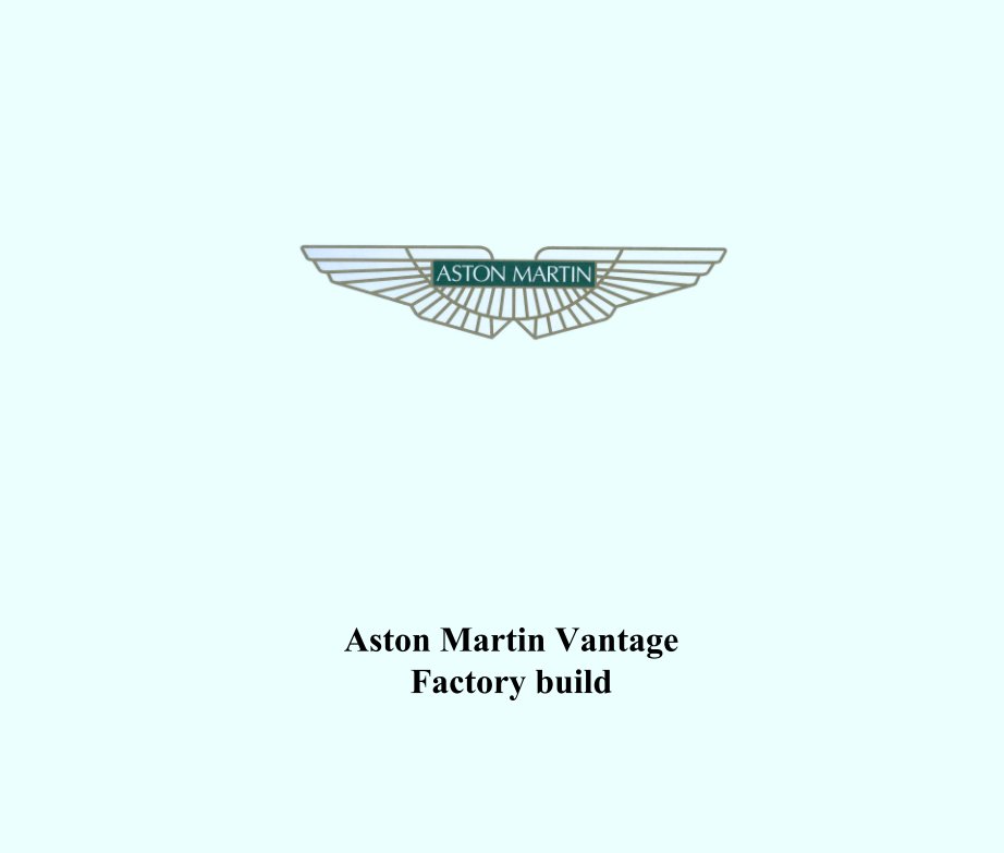 View Aston Martin Vantage Factory build by Pugsley Print